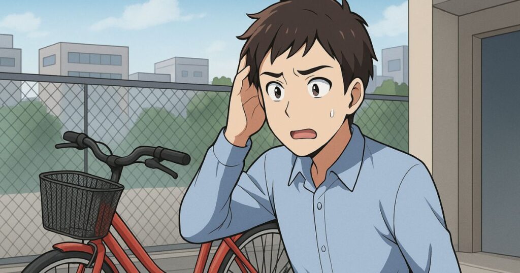鍵をかけてない自転車が盗まれた時の初動対応