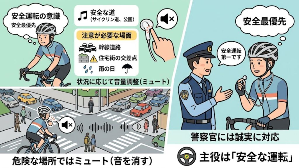 安全な走行を支えるサイクリストの運用ガイドライン
