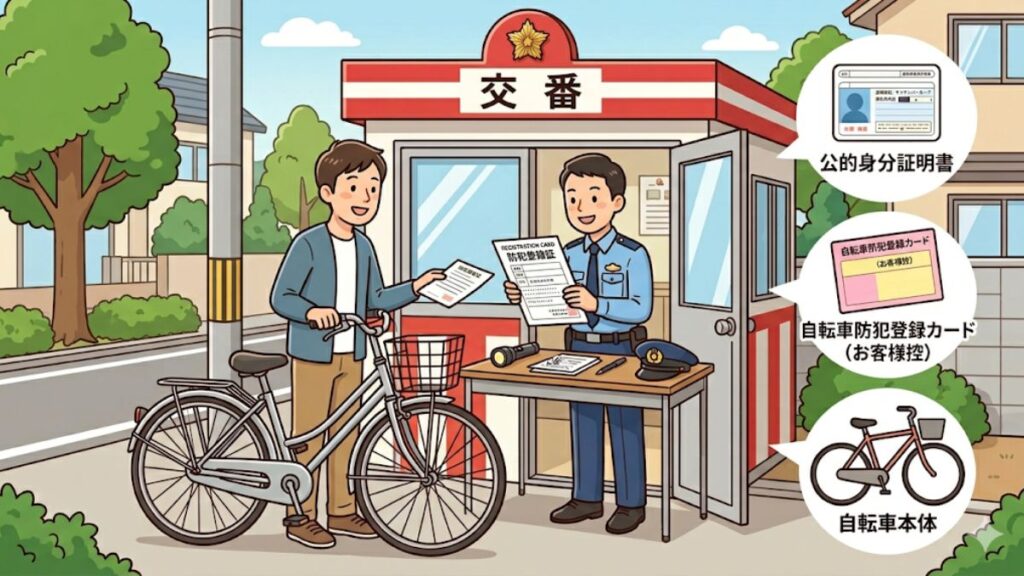 自転車防犯登録の解除は交番でOK？持ち物やカード紛失時の対処法