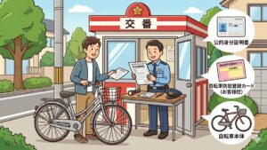 自転車防犯登録の解除は交番でOK？持ち物やカード紛失時の対処法