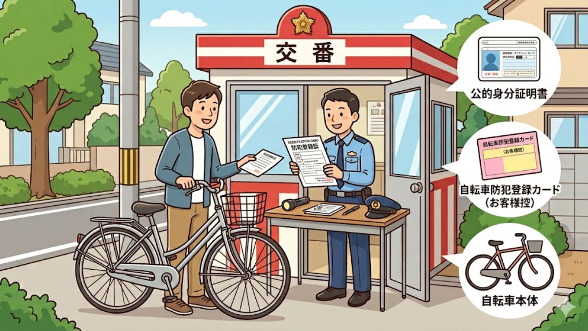 自転車防犯登録の解除は交番でOK？持ち物やカード紛失時の対処法