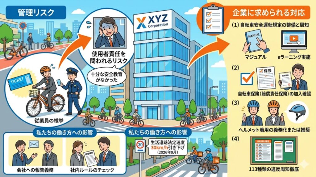 企業が従業員の通勤時に備えるべき管理リスク