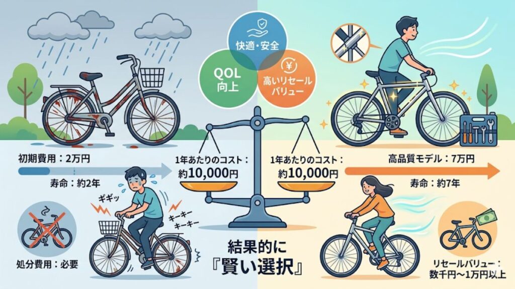 長期利用を見据えた高品質モデルの経済性