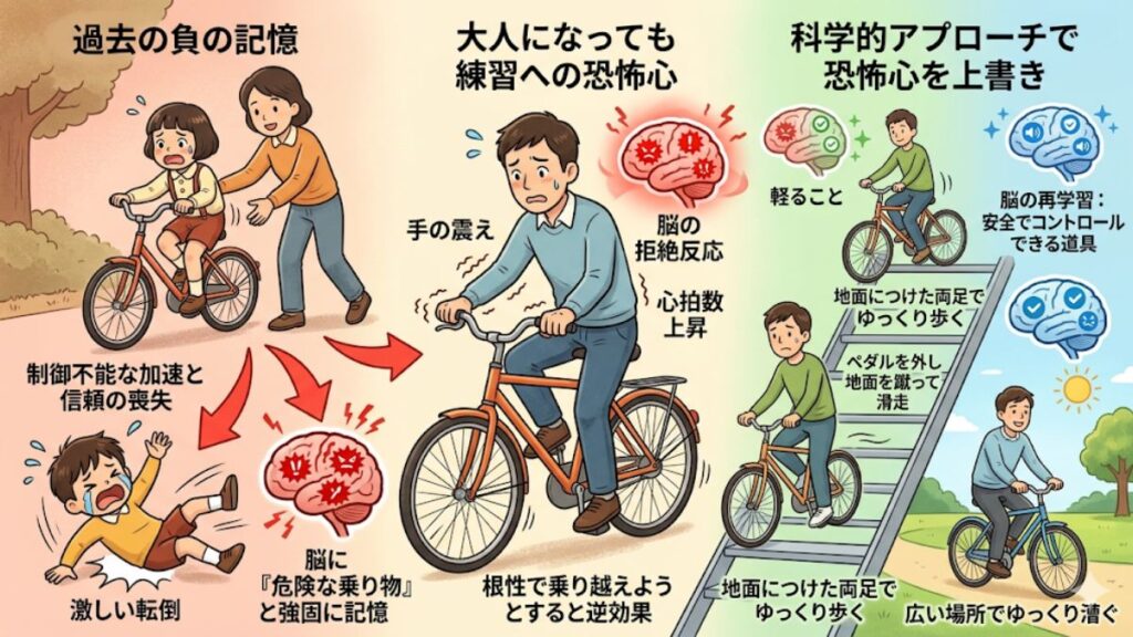 過去のトラウマが練習への恐怖心を強くする要因