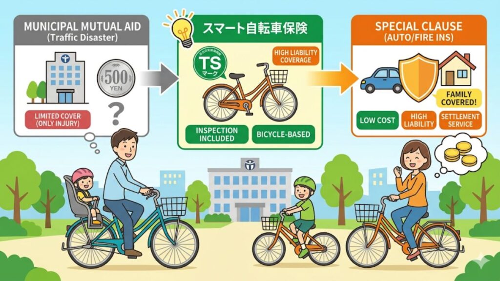 自転車保険の年間500円プランは？義務化対応と損しない選び方