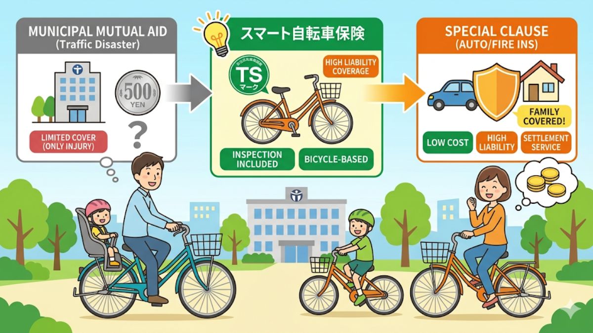自転車保険の年間500円プランは？義務化対応と損しない選び方