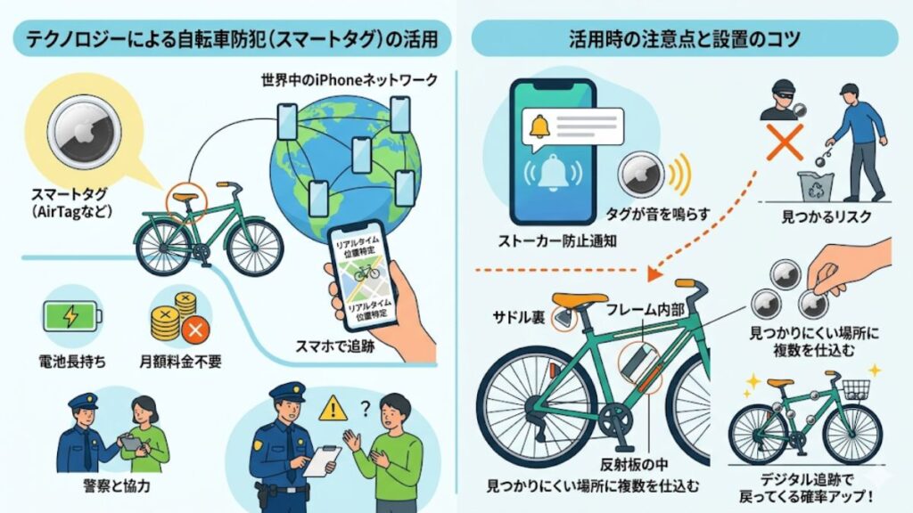 AirTag等のスマートタグによる位置追跡の活用法