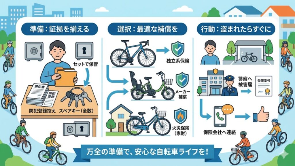自転車の保険で盗難リスクを適切に管理するまとめ