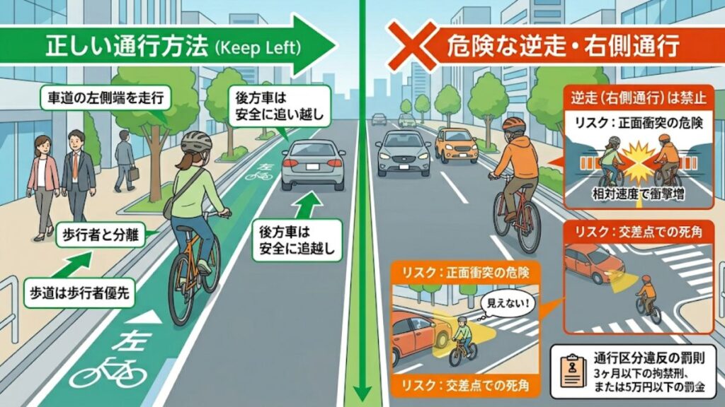 自転車はどっち通行が正解か車道と歩道のルールを解説